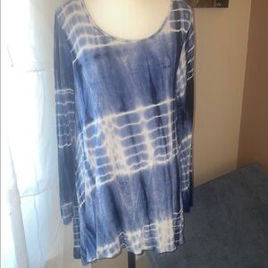 Kathmandu Blue Tie-Dye Shirt